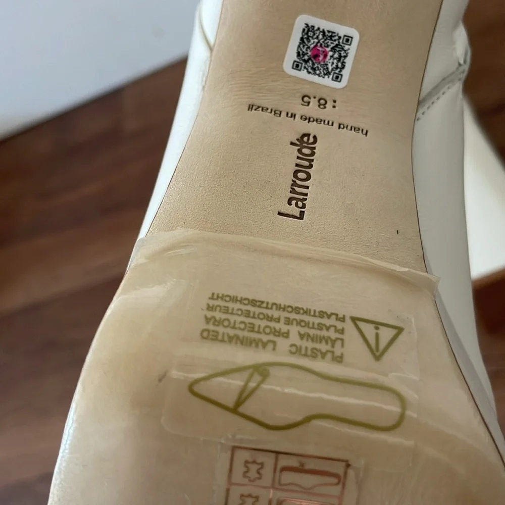 New Larroude Dolly Leather Platform Booties - Picture 6 of 6